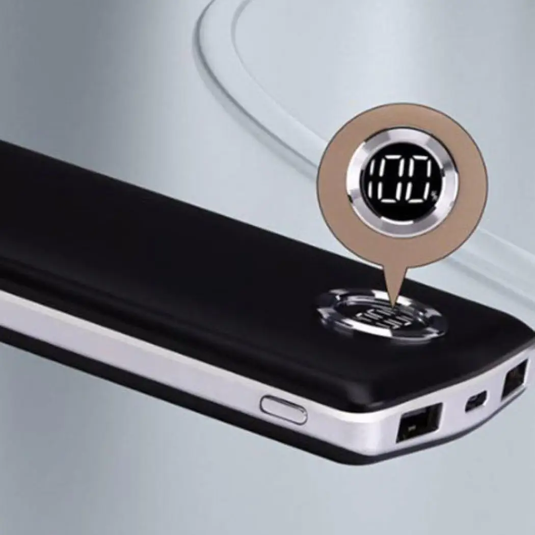 Power Bank Charger 8000mAh Duable USB Portable Powerbank Bateria External Battery Display Polymer Poverbank