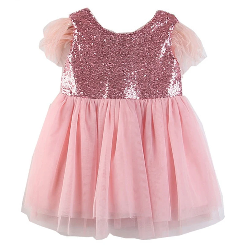 Nerlero/вечерние платья для малышей; платье без рукавов с рукавами-перьями; платье принцессы с блестками; детское праздничное платье; одежда для маленьких девочек