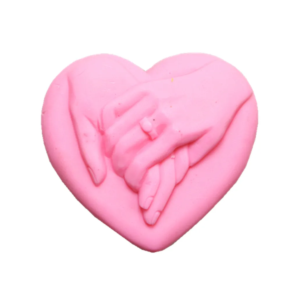 Прекрасные руки дизайн мыло формы в форме сердца силиконовые формы для изготовления мыла Торт Шоколад воск смолы гипсовые формы