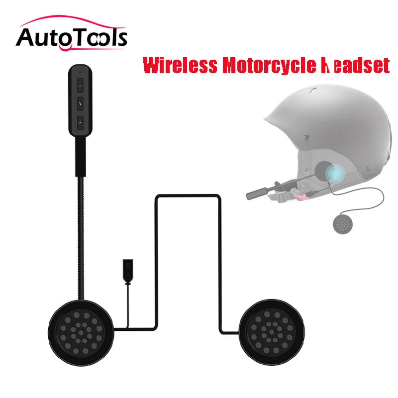 

Motorcycle wireless helmet headset bluetooth v4.0 handsfree speaker Music For MP3 MP4 Smartphone via free shipping