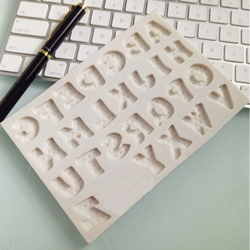 Star English Capital Letter Cake Decorative Mold,Chocolate