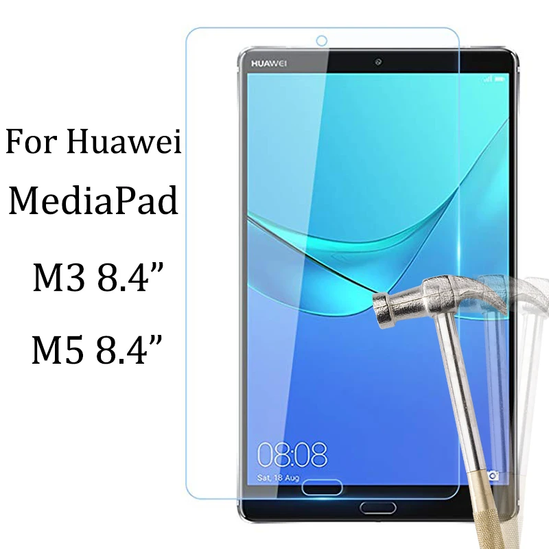 

For huawei mediapad m3 8.4 glass for huawei mediapad m5 8.4 glass screen protector m 3 5 8.4 inches tempered glas 9h tablet film