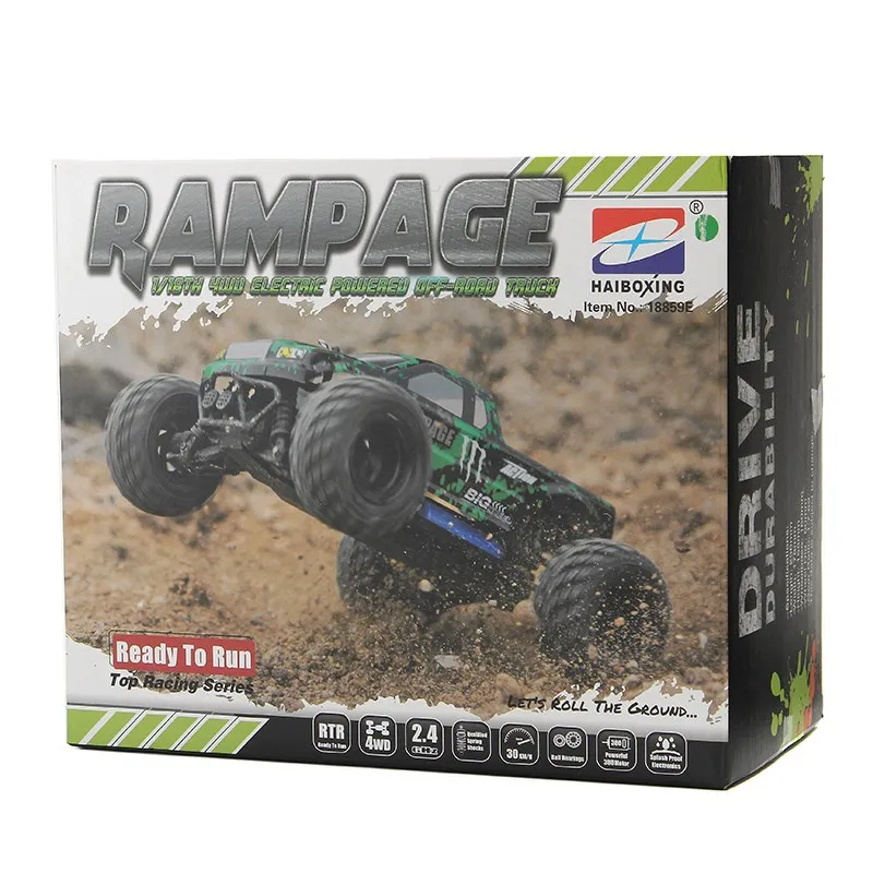 HAIBOXING 18859E 1/18 2,4G 4WD 30 км/ч с электрическим приводом внедорожный грузовик игрушки для улицы для мальчиков Игрушки Подарки VS HBX 12815 2128