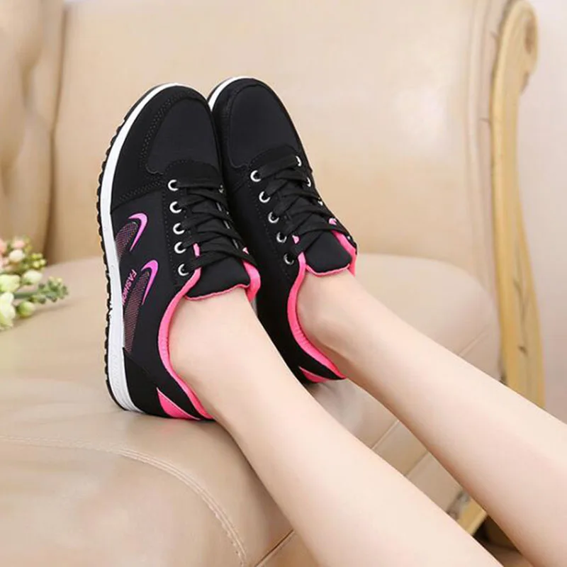Goede COVOYYAR 2019 Comfort Vrouwen Sneakers Fashion Lace Up Platte Casual Schoenen Lente Herfst Licht Schoenen voor Trainers WSN733