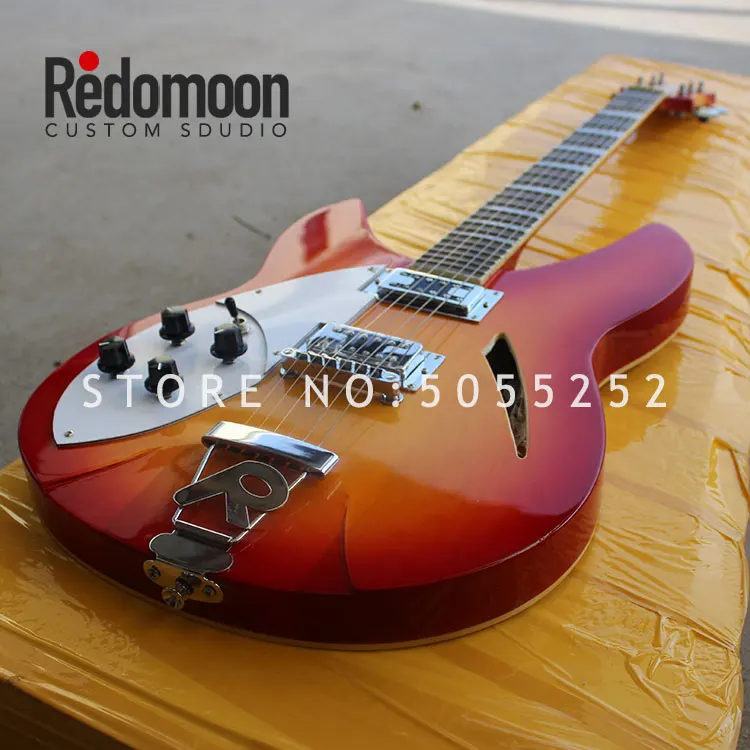 Завод заказной Rickenback электрогитара 6 струн левшей музыкальный инструмент