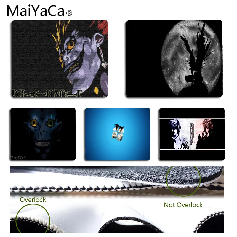 

MaiYaCa Vintage Cool Death Note DIY Design Pattern Game mousepad Size for 18x22cm 25x29cm Rubber Rectangle Mousemats