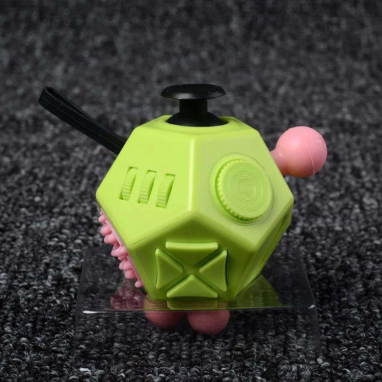 AntiStress Cube 12 ways Sides Toys for office Finger Movement Dice Anxiety Reliever Puzzle Creative Toys 5