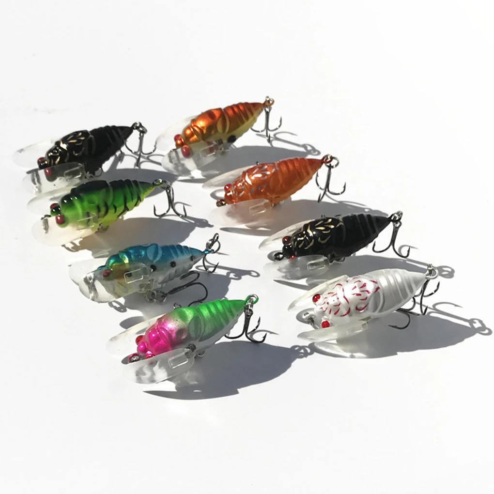 1pc or 8pcs 4cm 6g Cicada Fishing Lures with Hook Insect