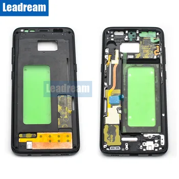 

50pcs OEM Middle Bezel Frame For Samsung S8 G950 G950F Gold Black Mid Frame For Samsung Galaxy S8 Plus G955 G955F with Card Tray