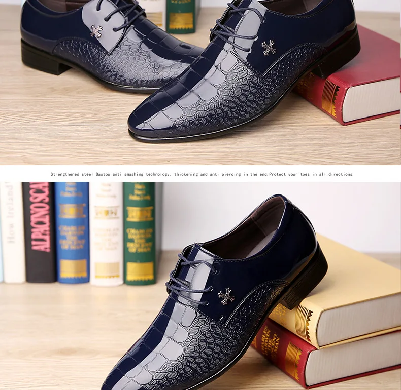 Большие размеры 38-48; Мужские модельные туфли; удобные кожаные туфли на танкетке; Прямая поставка; брендовая роскошная мужская официальная обувь в Корейском стиле;