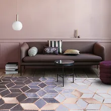 Ковер в скандинавском стиле с металлическим блеском в полоску для гостиной, модный ковер большого размера без прикроватной кровати, декоративный ковер для офиса