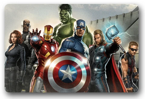 

New Custom Marvel Superhero Doormat Design Pattern Printed Carpet Floor Hall Bedroom Pad Door Mat Rug Christmas Gift U45-125