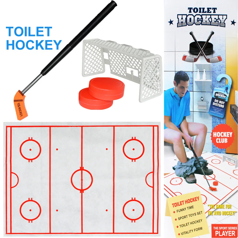 Toilet Hockey Game Anti stress Exquisite Fun Developmental Game Ice