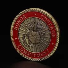 Памятная монета Америка морской корпус девиз честь смелость коллекция Ремесло Искусство коллекционные монеты сувенир