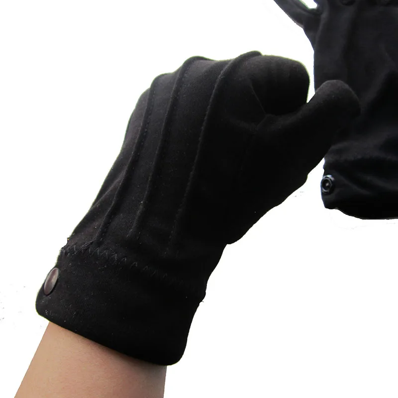 KopiLova, 10 пар, черные утолщенные хлопковые перчатки для водителя, этикет, перчатки для приема, перчатки для выступлений, перчатки для безопасности на рабочем месте