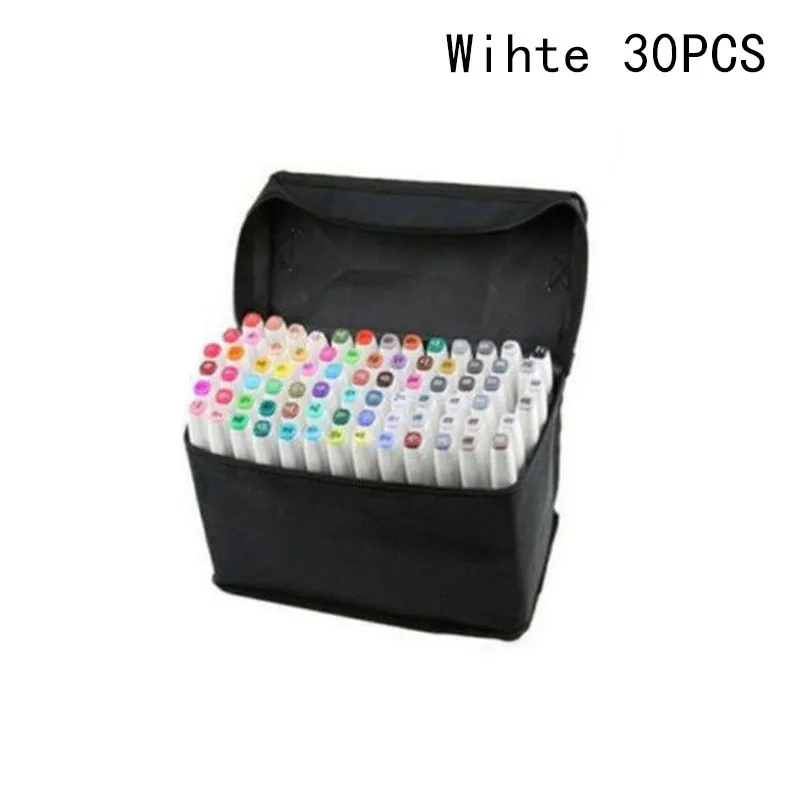 

Drawing Supply Marker Pens 30~80 Colors Artist Head Markers School Watercolor Painting Fast Drying Illustration