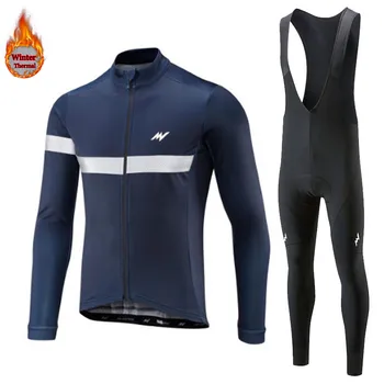 

2019 morvelo Winter Long Sleeve Bicycle Thermal Fleece Ropa Roupa De Ciclismo Invierno men Mtb Cycling Clothing set