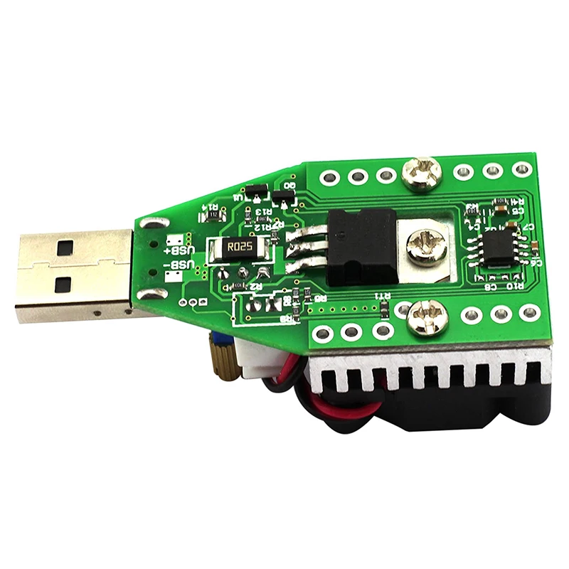 HLZS-Mini USB 0.15A-3A электронный модуль тестер нагрузки регулируемый постоянный ток для 3,7 V~ 13V 15W непрерывного разряда Intelli