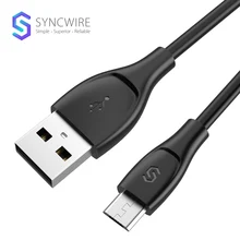 Syncwire Micro USB Cable Durable 30000+ Android Charger Cables 1m For Smartphone Samsung Galaxy, Xiaomi Redmi Lifetime Warranty