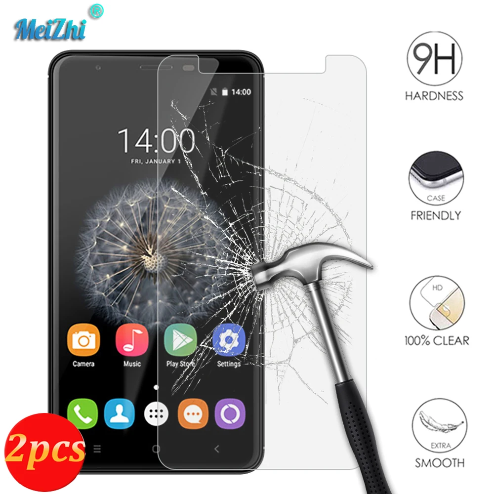 

2PCS Glass For Oukitel U20 Plus Screen Protector Tempered Glass For Oukitel U 20 Plus Glass Anti-scratch Phone Film 5.5" Glass