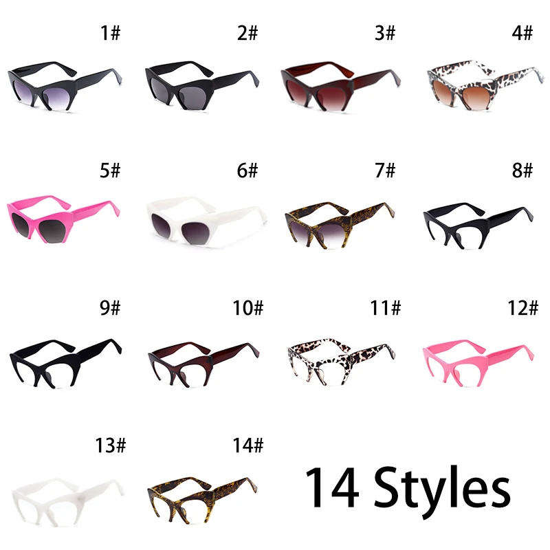 Ретро кошачий глаз, женские солнцезащитные очки, маленькие очки с половинной оправой, женские брендовые дизайнерские оптические очки, прозрачные линзы, компьютерные очки