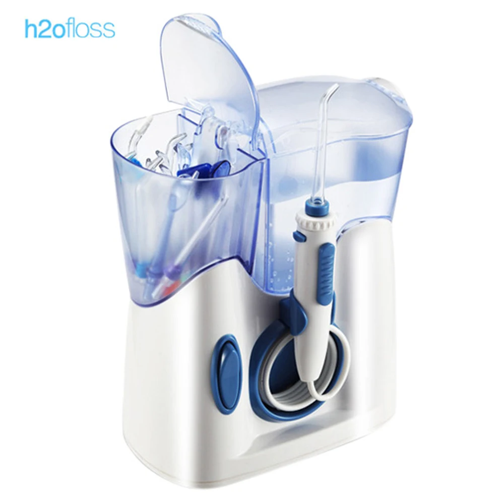 

H2ofloss Hf - 8 Electric Oral Irrigator Teeth Waterflosser Dental Shower Cleaning Machine Low Noise Design Water Jet Toothbrush