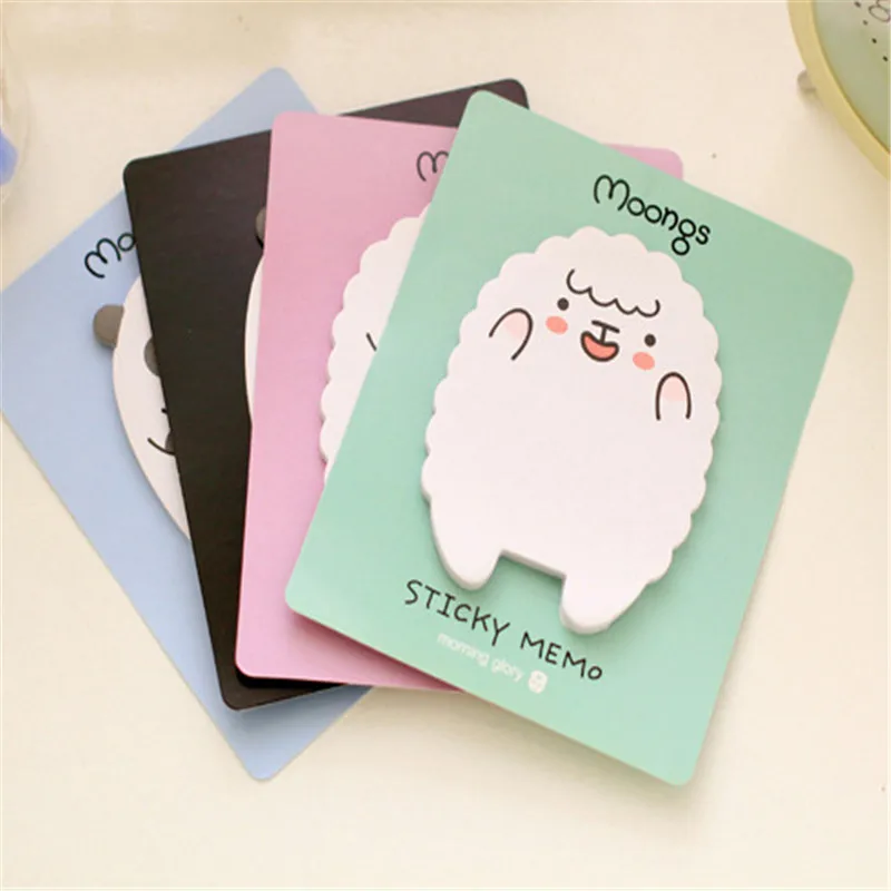 

New Cute Lamb Bear Memo Pads Bookmark DIY Diary Sticker Marker Tab Flags Point Sticky Notes Pad School Supplies Stationery Gifts