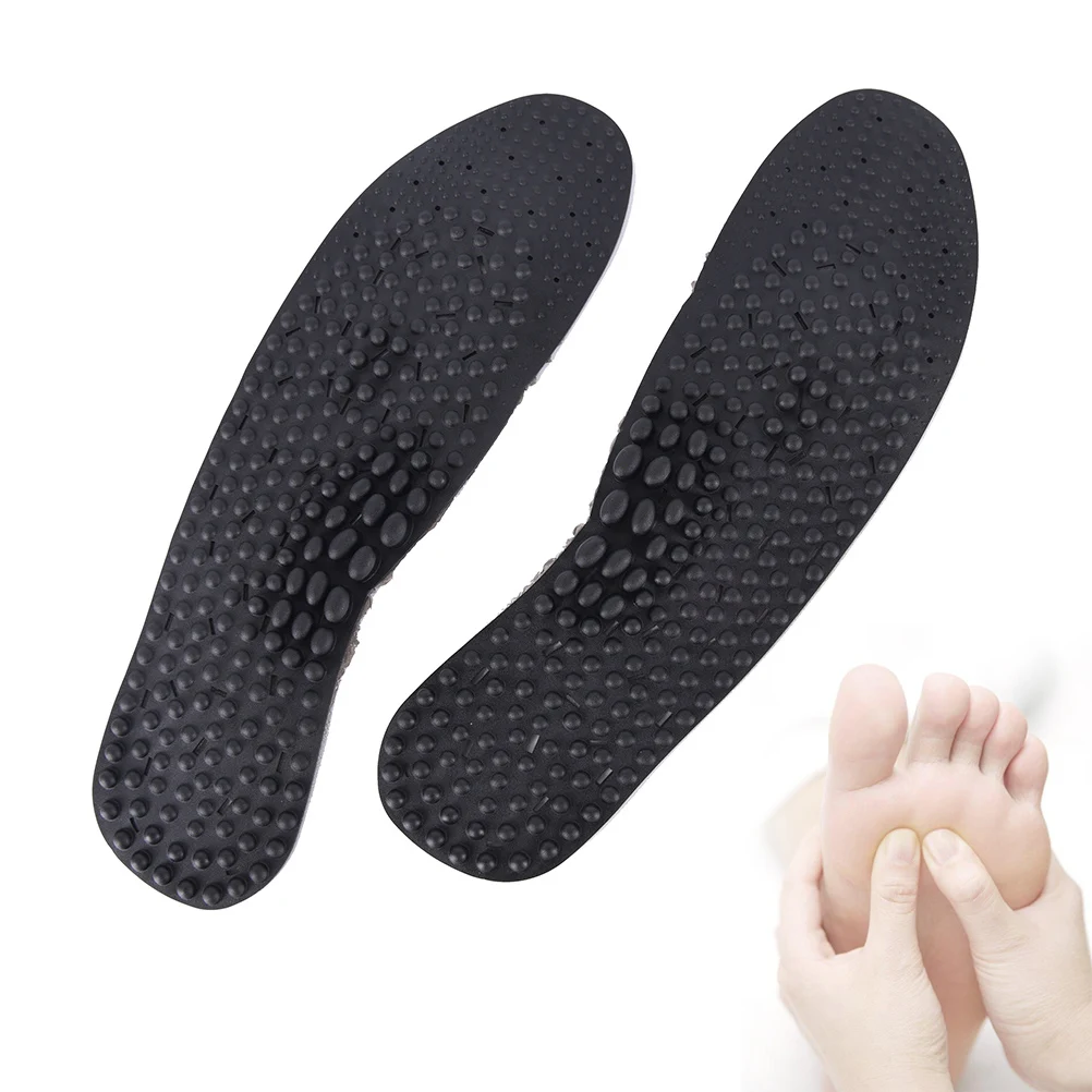 2PCS/Pair Unisex Insoles Silicone Gel Insoles Shoe Inserts for Men
