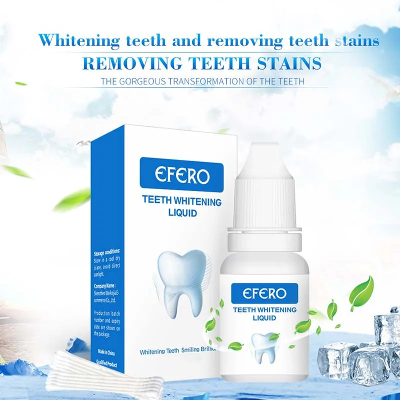 

Teeth Whitening Liquid Oral Hygiene Removes Plaque Stains Tooth Cleaning Essence NShopping