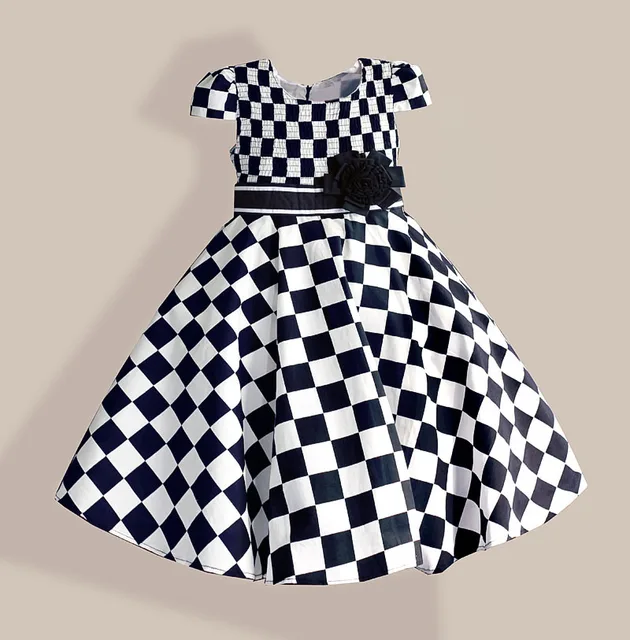 black and white checkered dress toddler