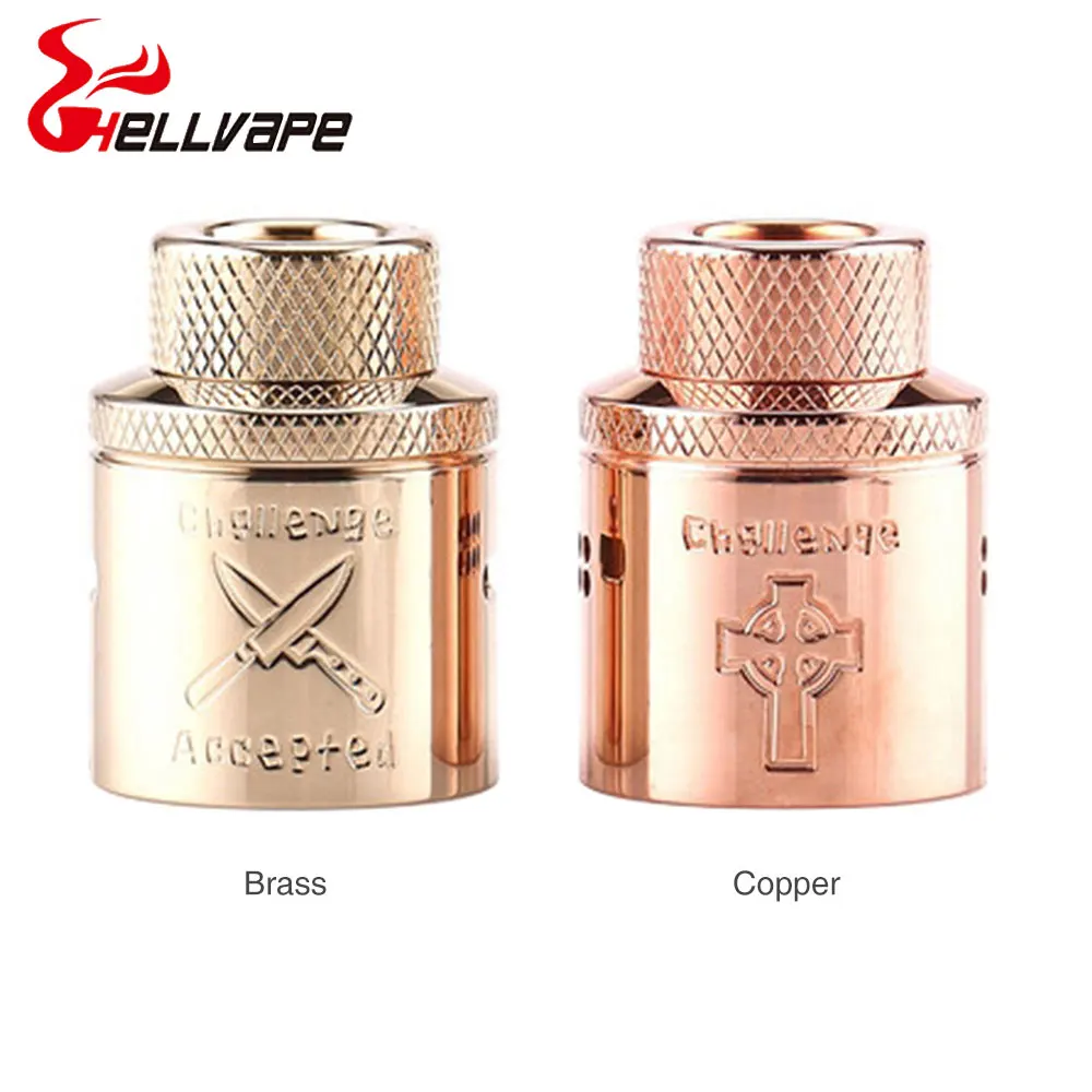 

Original Hellvape Dead Rabbit Challenge Cap 24mm with Direct To Coil Wide Open Airflow E-cig Vape Cap for Dead Rabbit Decks