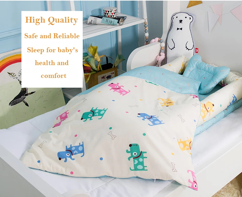 Детские блестящие детские Co-спальная кровать переносная детская кроватка 95*50*15 см(37*19* 6in) 3 шт./компл. детская дорожная раскладная кровать для ухода за ребенком
