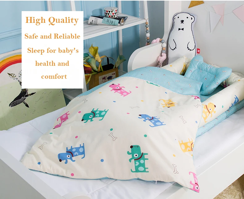 Infant Shining Portable Baby Crib Baby Nest Bed Cradle Cot Co