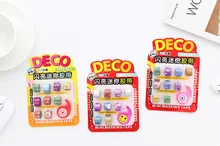 9pcs/set Lovely mini glitter Washi Tape set DIY decoration Scrapbooking Sticker Label Masking Tape School Office Supply