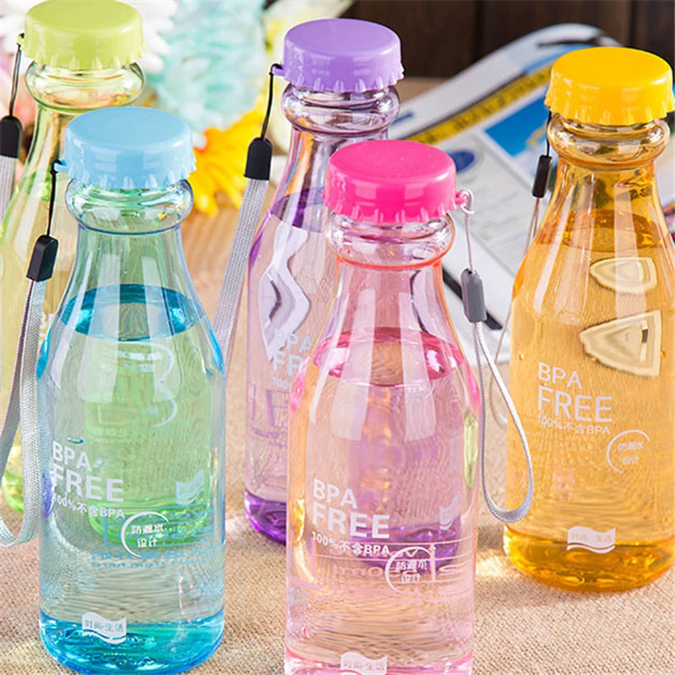 Buy 5 Colors Unbreakable Plastic Soda Bottles Portable