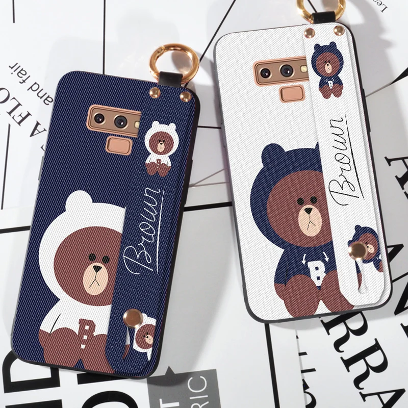 

Cute Bear Cartoon Case For Samsung C8 C9 Pro C10 Soft Silicone Strap Cover For Samsung Galaxy Note 2 3 Neo 4 7 8 9 Case