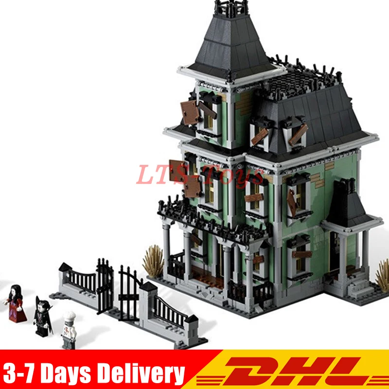 

IN Stock DHL 16007 2141Pcs Monster Fighter The Haunted House Model Set Building Kits Model Compatible with 10228