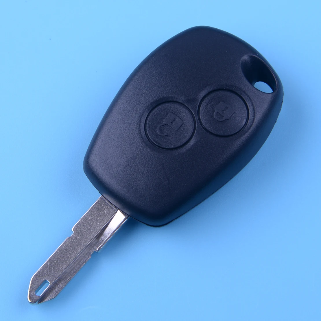 

DWCX Car 2 Buttons Remote Key Shell Case Fob with Uncut Blade fit for RENAULT Clio DACIA Logan Sandero