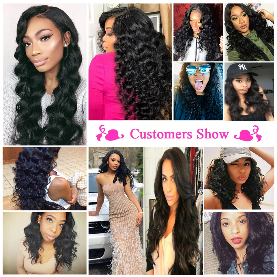 X-Elements Indian Human Hair Bundles 1/3/4 Pcs Loose Wave Hair Weave Non-Remy Hair Extensions Natural Color 8-28 Inches