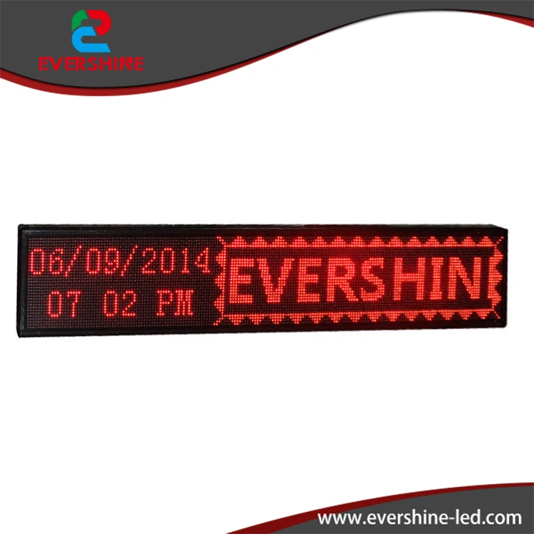 

High Defination Low Price Waterproof P10 Red Color LED window message sign