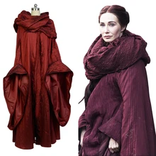 GoT Игра престолов Косплей красная женщина Melisandre костюм наряд Косплей Костюм Хэллоуин Карнавальный костюм полный комплект