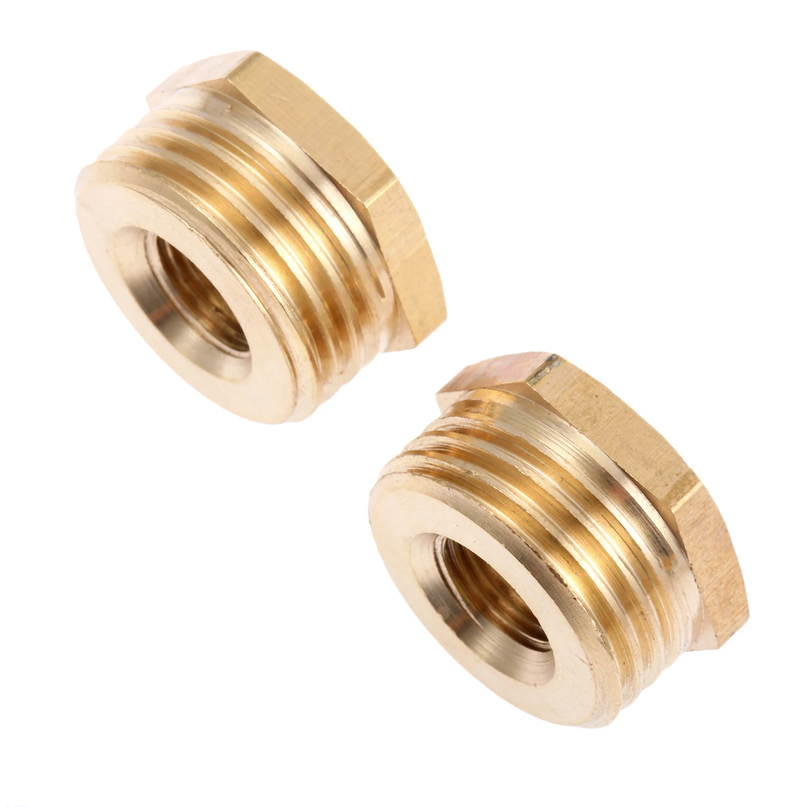 2Pcs 1/8" 1/4" 3/8" 1/2" 3/4"1" Brass Pneumatic Hose Fitting Hex Reducer Bushing Female to Male Change Coupler Connector Adapter
