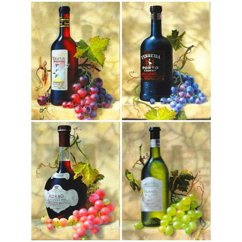 

5D DIY Diamond Painting Scenic Red Wine Full Square Embroidery Sale Picture Of Rhinestone Diamond Mosaic Gift Drop Ship