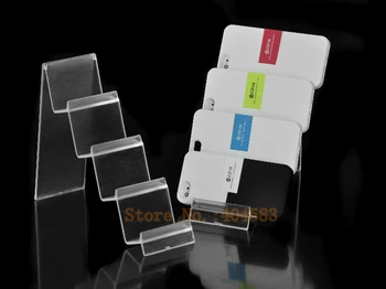 

6 pcs/lot 4-layer plastic wallet display stand mobile display stand