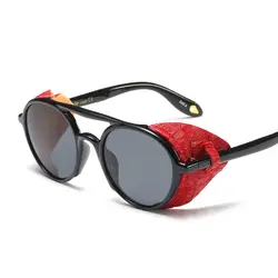 Обувь для девочек дамы стимпанк Солнцезащитные очки женщин для 2019 Элитный бренд Винтаж Защита от солнца очки пара панк
