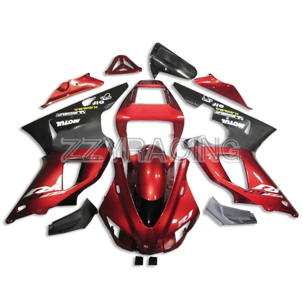 

Injection Fairings for Yamaha YZF R1 1998 1999 Panels YZF1000 98 99 Complete Kit Dark Red Black New Covers Panels Kit
