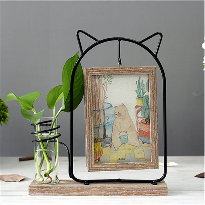 

Cat Style Iron Photo Frame Creative Picture Frame Modern Minimalist Photo Album Exquisite Photo Frame With High Quality