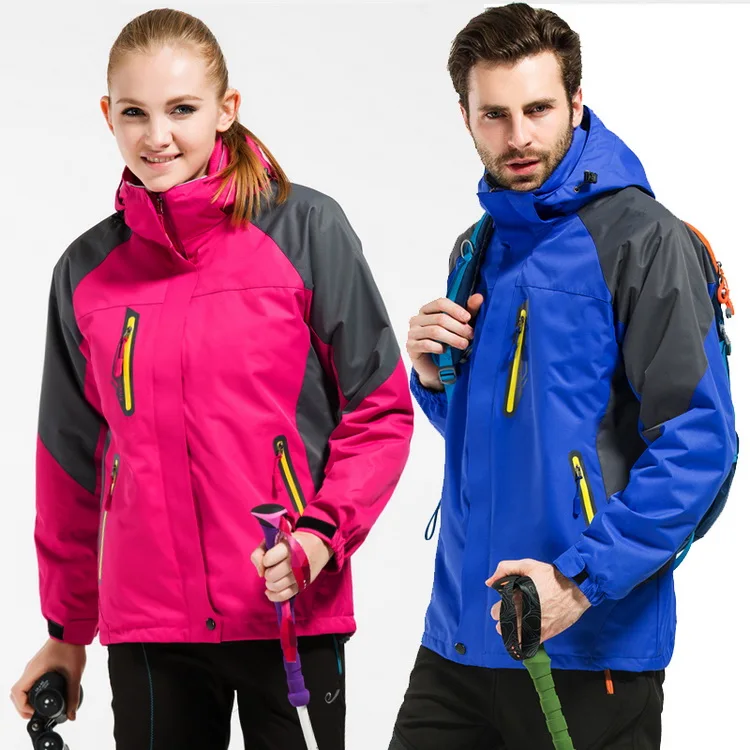 LoClimb зимняя походная одежда для мужчин и женщин, водонепроницаемые флисовые куртки для альпинизма, дождевики, уличная Лыжная спортивная куртка, AM145