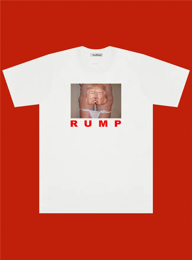 Harajuku style Spoof Trump ins/Лидер продаж; стильные хлопковые футболки с короткими рукавами и принтом в виде румян; свободные белые футболки с короткими рукавами; YQ-328