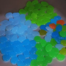 Светится в темноте садовый двор Декор светящиеся камни садовые камни Glow Кубики для напитков для дорожек садовый дорожка для Патио газон 50 шт